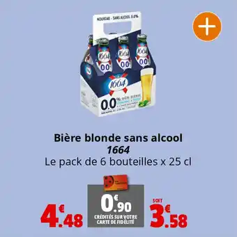 Coccinelle Express Bière blonde sans alcool 1664 offre
