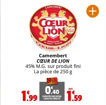 Coccinelle Express Camembert CŒUR DE LION offre