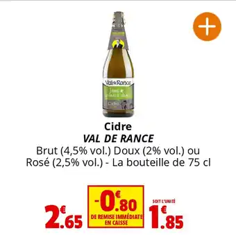Coccinelle Express Cidre VAL DE RANCE offre
