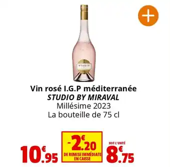 Coccinelle Express Vin rosé I.G.P méditerranée STUDIO BY MIRAVAL offre