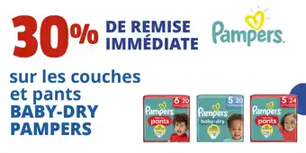 Coccinelle Express sur les couches et pants BABY-DRY PAMPERS offre