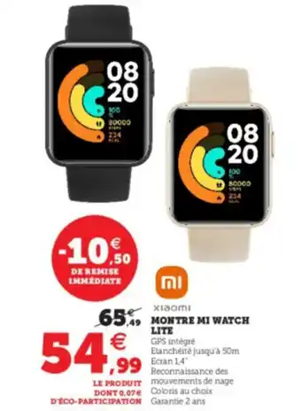 Montre Mi Watch Lite