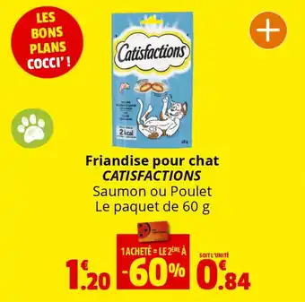 Coccinelle Supermarché Friandise pour chat CATISFACTIONS offre