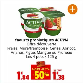 Coccinelle Supermarché Yaourts probiotiques ACTIVIA offre