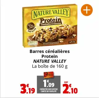 Coccinelle Supermarché Barres céréalières NATURE VALLEY La boîte de 160 g offre