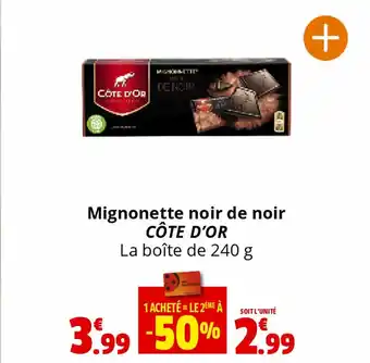 Coccinelle Supermarché Mignonette noir de noir CÔTE D'OR offre