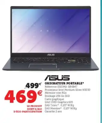 Super U Ordinateur Portable offre
