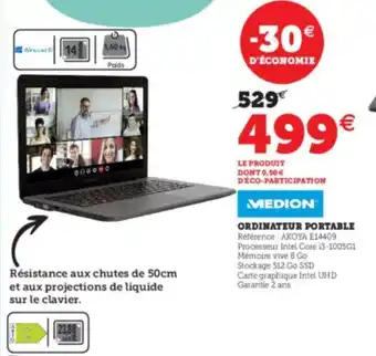 Super U Ordinateur Portable offre
