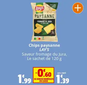 Coccinelle Supermarché Chips paysanne LAY'S offre