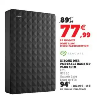 Disque Dur Portable Back Up