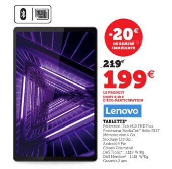 Super U Tablette offre
