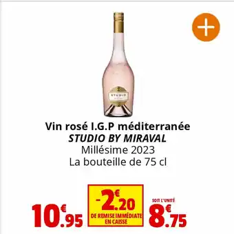 Coccinelle Supermarché Vin rosé I.G.P méditerranée STUDIO BY MIRAVAL offre