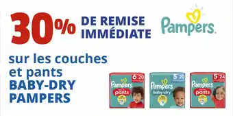 Coccinelle Supermarché sur les couches et pants BABY-DRY PAMPERS offre