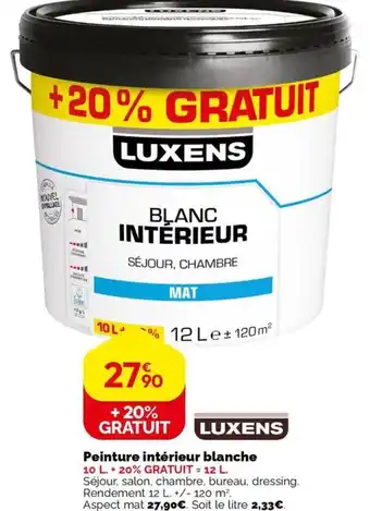 Weldom Peinture intérieur blanche offre