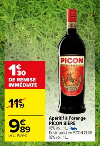 Carrefour Market Apéritif à l'orange PICON BIÈRE offre