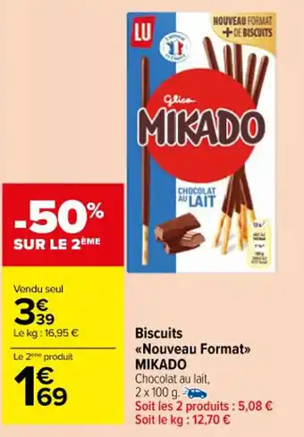 Carrefour Market Biscuits <<Nouveau Format>> MIKADO offre