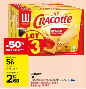 Carrefour Market Cracotte LU offre