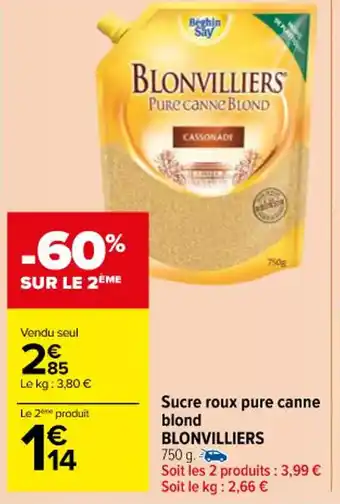 Sucre roux pure canne blond BLONVILLIERS