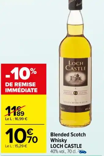Carrefour Market Blended Scotch Whisky LOCH CASTLE offre