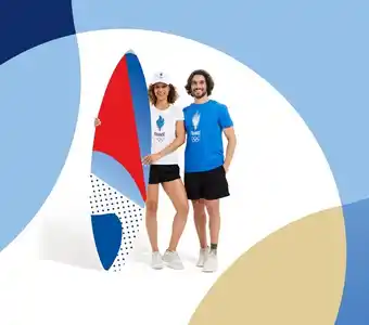 Carrefour T-shirt homme Equipe de France des Jeux Olympiques de Paris 2024 offre