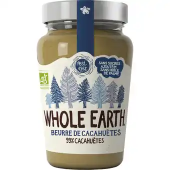 Carrefour Market WHOLE EARTH Beurre de cacahuètes Bio offre