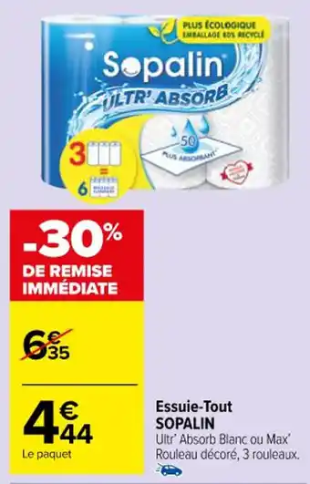 Carrefour Market Essuie-Tout SOPALIN offre