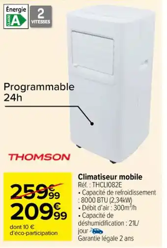 Carrefour Market Climatiseur mobile offre