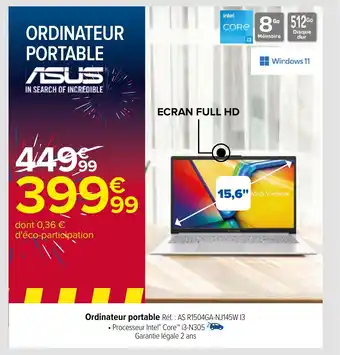Carrefour Ordinateur portable offre