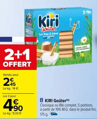 Carrefour KIRI Goûter(n) offre