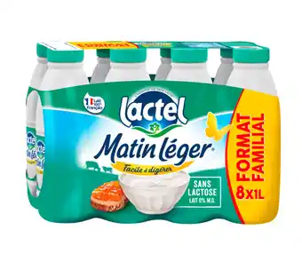 Carrefour Market LACTEL Lait Matin léger Format Familial offre