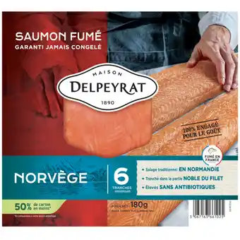 Carrefour Market DELPEYRAT Saumon fumé offre