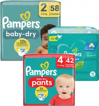 Carrefour Market PAMPERS * SUR UNE SELECTION DE COUCHES, PANTS ET LINGETTES offre