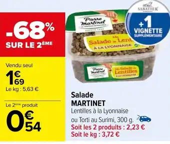 Carrefour Salade MARTINET offre