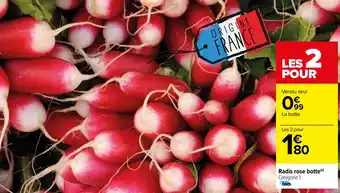 Carrefour Radis rose botte(s) offre