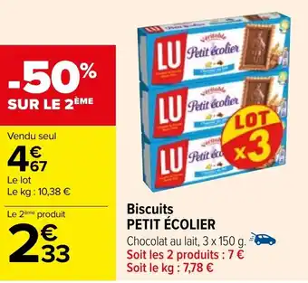 Carrefour Biscuits PETIT ÉCOLIER offre