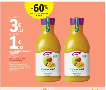 E.Leclerc JUS DE POMME & MANGUE(5) "INNOCENT" offre
