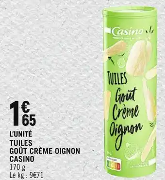 CASINO TUILES GOÛT CRÈME OIGNON