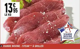 Spar VIANDE BOVINE : STEAK À GRILLER offre