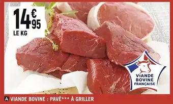 Spar VIANDE BOVINE : PAVÉ À GRILLER offre