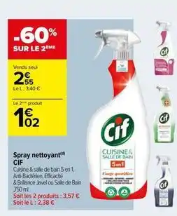 Carrefour Contact Cif - spray nettoyant offre