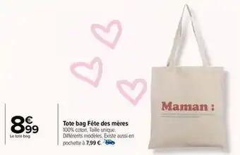 Tote bag fete des meres