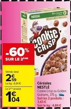 Carrefour Drive Nestlé - céréales offre