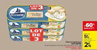 Carrefour Drive Petit navire - filets de maquereaux offre
