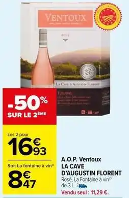 Carrefour Drive La cave d'augustin florent - a.o.p. ventoux offre