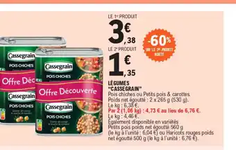 E.Leclerc LÉGUMES "CASSEGRAIN" offre