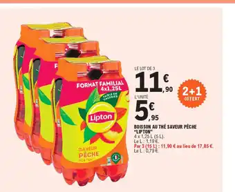 E.Leclerc BOISSON AU THÉ SAVEUR PÊCHE "LIPTON" offre