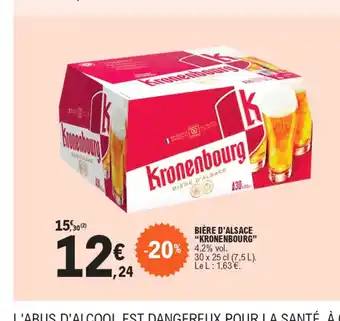E.Leclerc BIÈRE D'ALSACE "KRONENBOURG" offre