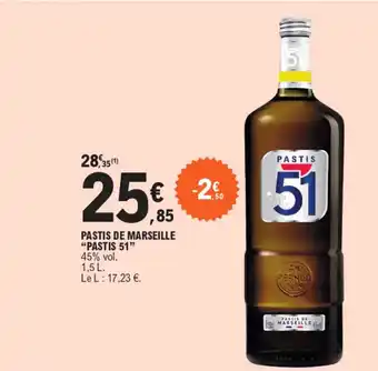 E.Leclerc PASTIS DE MARSEILLE offre