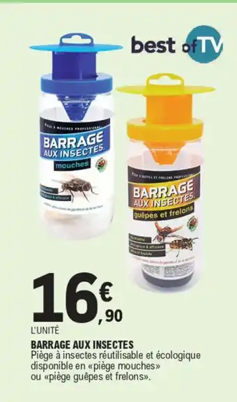 BARRAGE AUX INSECTES guêpes et frelons