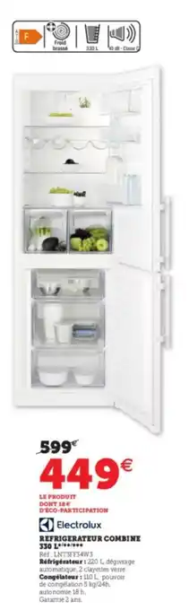 Super U Refrigerateur Combine offre